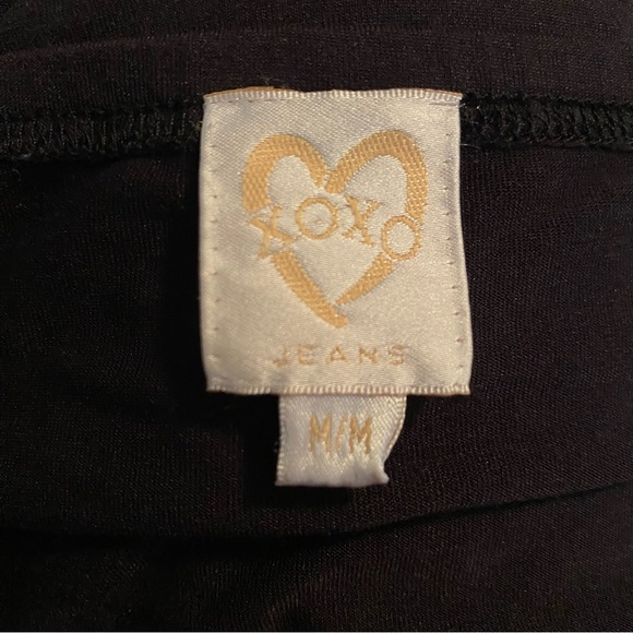 Black Convertible Sexy Halter off-Shoulder Tank Top with Metal Detailing - Picture 4 of 4